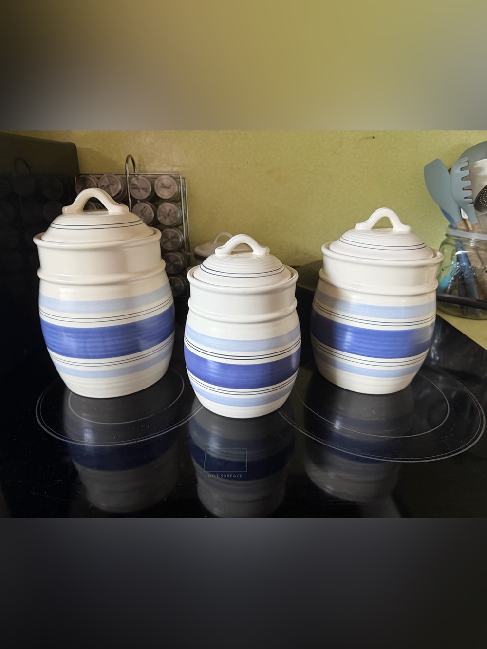 Pfaltzgraff Retired Rio Stoneware Canister Set